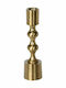 Koopman Candle Holder Metal Gold 16cm 1pcs