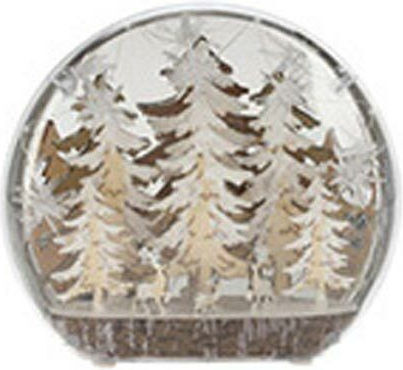Коледна Снежна Топка Изпълнена със Светлина с Топки 22x6x25см