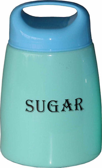 Viosarp Sugar Jar with Lid Glass Blue 1300ml 1 Piece