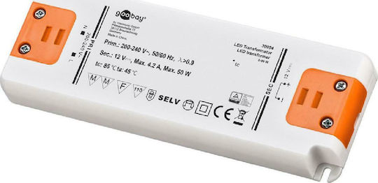 Goobay Dimmbares LED-Netzteil IP20 Leistung 50W mit Ausgangsspannung 12V 2 Stück