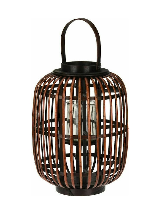 Koopman Lantern Rattan Tabletop Καφέ 30x30x40εκ. 1pcs