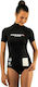 CressiSub Diving JLW478402 Women's Short Sleeve Sun Protection Shirt Black