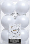 Hanging Ball Ornament Ornament Plastic White 6c...