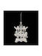 Ornament suspendat Carusel Transparent 15buc