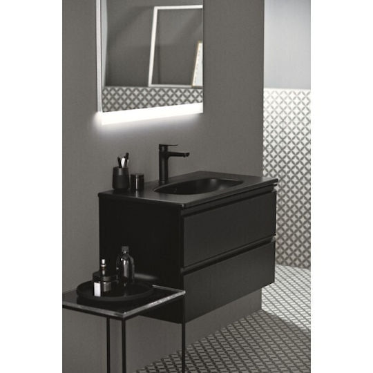 Ideal Standard Tesi T0050ZT Πάγκος χωρίς Νιπτήρα Μ60xΒ44xΥ49cm Μαύρος