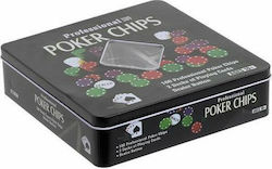 Inart Σετ Πόκερ Set 100 Poker Chips in Metallic Box 6-70-151-0001