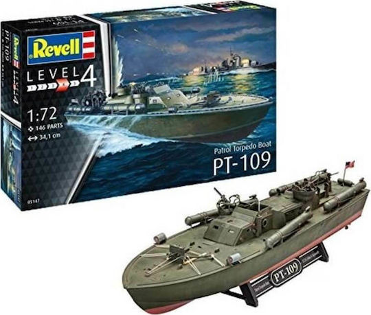 Revell Φιγούρα Μοντελισμού Πλοίο Patrol Torpedo PT-109 146 Κομματιών σε Κλίμακα 1:72 34.1εκ.