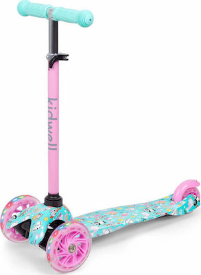 Kidwell Kids 3-Wheel Foldable Scooter Uno Happy Pink