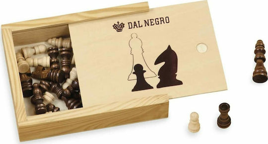Dal Negro Holz-Schachfiguren 7.5cm