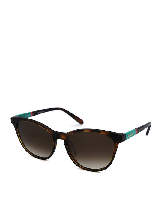 Missoni Women's Sunglasses with Brown Tartaruga Plastic Frame and Brown Gradient Lens MI874S 02