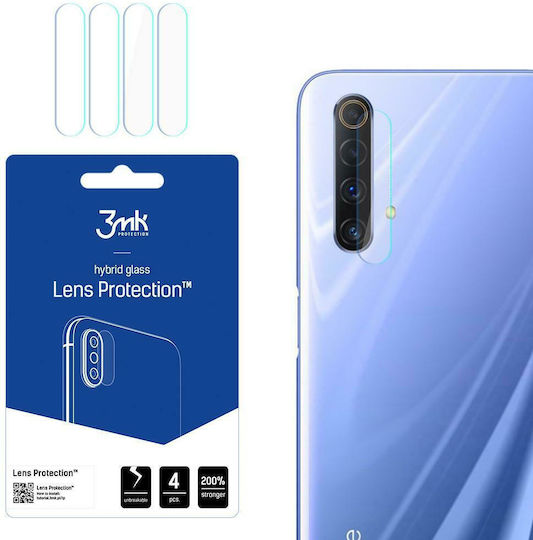3MK Lens 4τμχ Προστασία Κάμερας Tempered Glass Διάφανο για το Realme X50