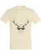 T-shirt Unisex " Animal Deejay ", Cream