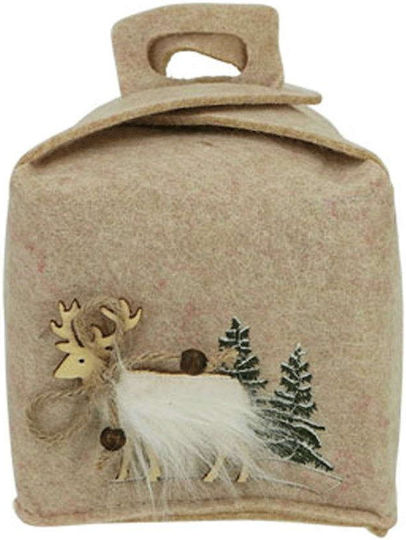 Marhome Weihnachtliche Stoff Figur Korb Beige Höhe 16cm 99-00-19330-1