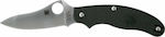 Spyderco UK Pen C94PBK3 Knife Black with Blade made of Stainless Steel in Sheath