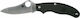 Spyderco UK Pen C94PBK3 Knife Black with Blade made of Stainless Steel in Sheath