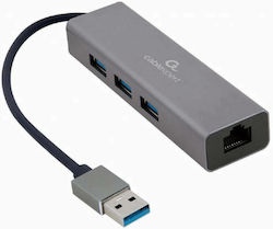 Cablexpert USB Хъб С 3 Порта (USB-A) A-AMU3-LAN-01