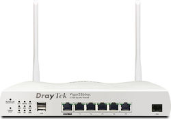 Draytek Vigor 2866AX Wireless Router Wi-Fi 6 cu 5 Porturi Gigabit Ethernet