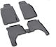 Novline Set of Front and Rear Mats 4pcs Tray Type for Mitsubishi L200 1996-2005 Black