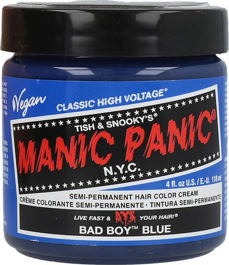 Manic Panic Classic High Voltage Vopsea Temporară de Păr Bad Boy Blue 118ml
