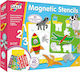 Galt Toys Jucărie Magnetică De Construcție Magnetic Stensils Pentru Copii 3+ Ani