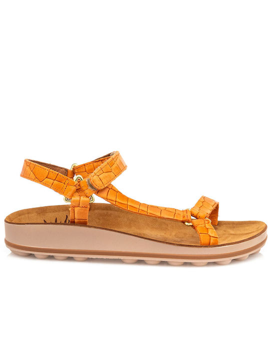 Women's leather anatomic sandal with bubbles technology and scrapers. Sunny sandals Belinda-24 SANDALS