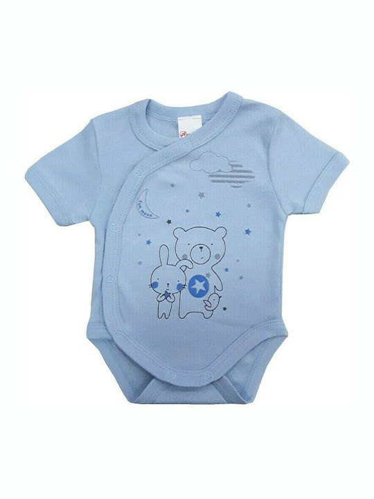 Beboulino Made With Love Set Baby Unterwäsche Strampler Kurzärmelig Hellblau