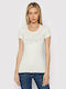 Guess Damen Sportlich T-shirt Beige