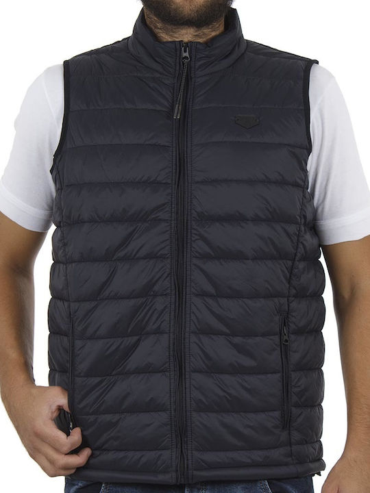 Sleeveless Jacket Puffer Navy Blue