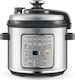 Sage Fast Slow Go Πολυμάγειρας 1100W με Χωρητικότητα 6lt Ασημί