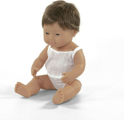 Miniland Baby Doll Caucasian Αγόρι με Σύνδρομο Down 38 cm.