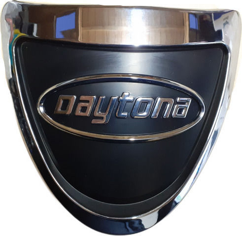 Daytona Motorcycle Emblem Fork Mask Emblem for Daytona Sprinter 125 / Sprinter 50 Black 1pcs