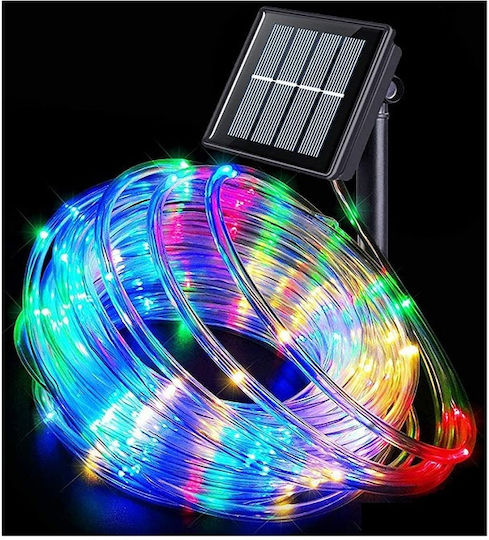 Christmas Light Tube Multicolour Battery Programmable 10m