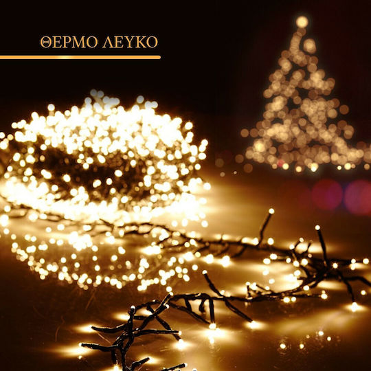 200 Λαμπάκια LED 16μ. Θερμό Λευκό σε Σειρά 200 Λαμπάκια LED 16μ. Θερμό Λευκό σε Σειρά