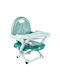Chicco Portable Plastic Booster Seat for Chair Pocket Snack Green