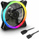 Sharkoon SHARK Blades PWM Case Fan 120mm 1400rpm With RGB Lighting And 3-Pin / 4-Pin Connection