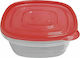 HOMie Lunch Box Plastic Red 1900ml 1pcs