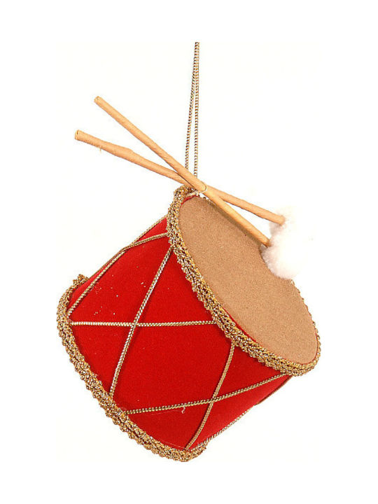 Drum ornament red small 11cm