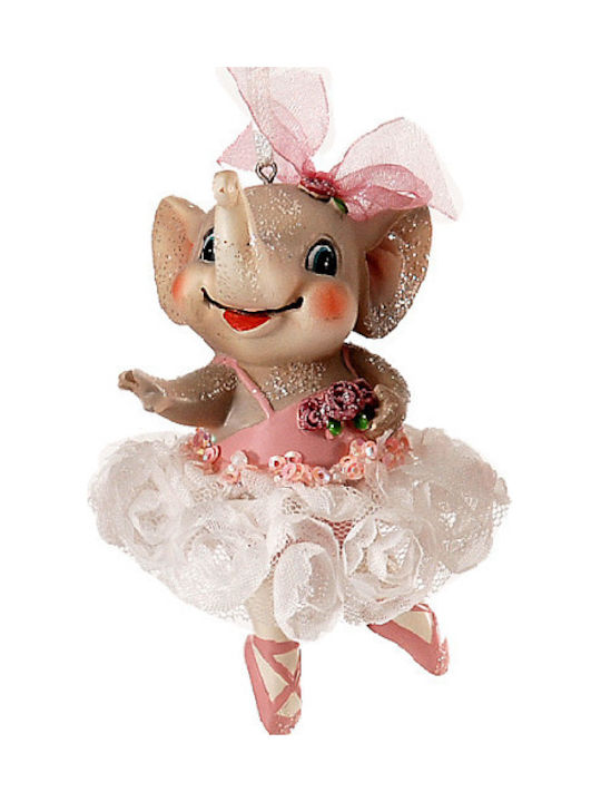 Ballerina elephant ornament 11cm