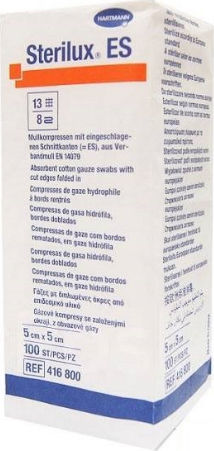 Hartmann Sterilux ES Non-Sterile Gauzes 13 Threads 5x5cm 100pcs