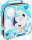 Cerda Mickey Confetti School Shoulder Lunch Bag Light Blue Mickey 22 x 8 x 23cm