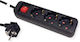 Roline Power Strip 3 Positions with Switch and Cable 1.5m