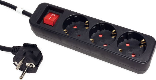 Roline Power Strip 3 Positions with Switch and Cable 3m