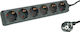 Roline Power Strip 6 Positions with Switch and Cable 1.5m