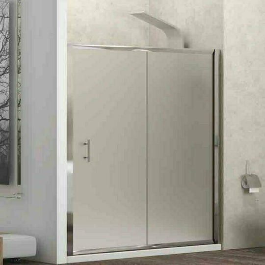 Karag Flora 500 Разделител на верандата Душ с Плъзгащи се Врата 130x190см Тъкан Cromo