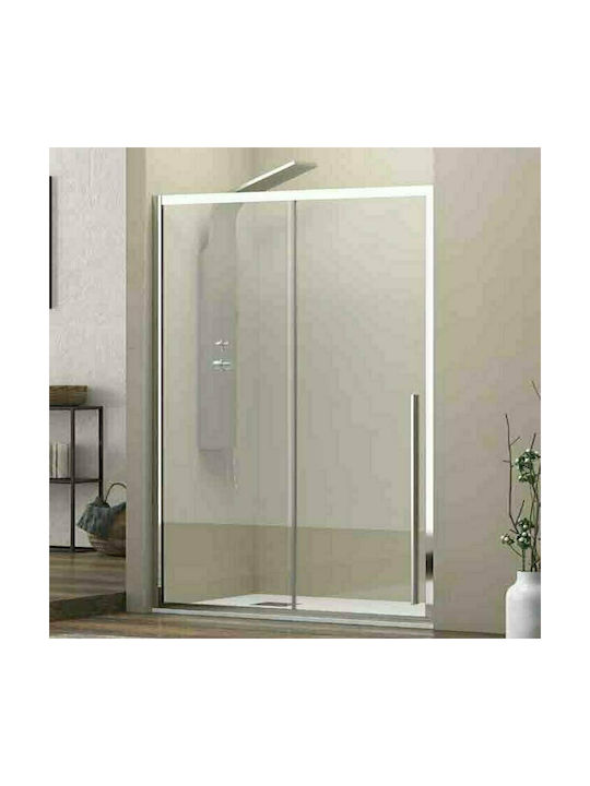 Karag Elysium 400 Διαχωριστικό Ντουζιέρας με Συρόμενη Πόρτα 140x200cm Clear Glass
