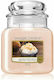 Yankee Candle Αρωματικό Κερί σε Βάζο με Άρωμα Coconut Rice Cream Λευκό 411gr