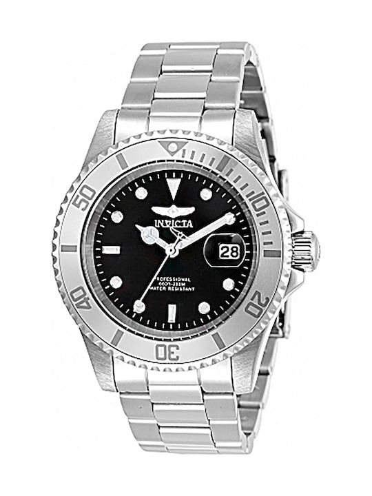 Invicta Ανδρικό Ρολόι 46mm Μπαταρίας με Ασημί Μεταλλικό Μπρασελέ