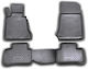Novline Set of Front and Rear Mats 4pcs Tray Type for Mercedes-Benz GLK 2008-2015 Black