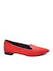 Sarigiannis women's pointed ballerina red