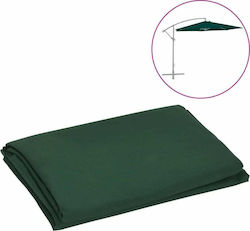 vidaXL Umbrela de înlocuire a țesăturii Umbrela Verde 3m Număr de grinzi: 8